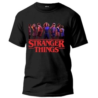 Camiseta Manga Curta Unissex Stranger Things Personalizado