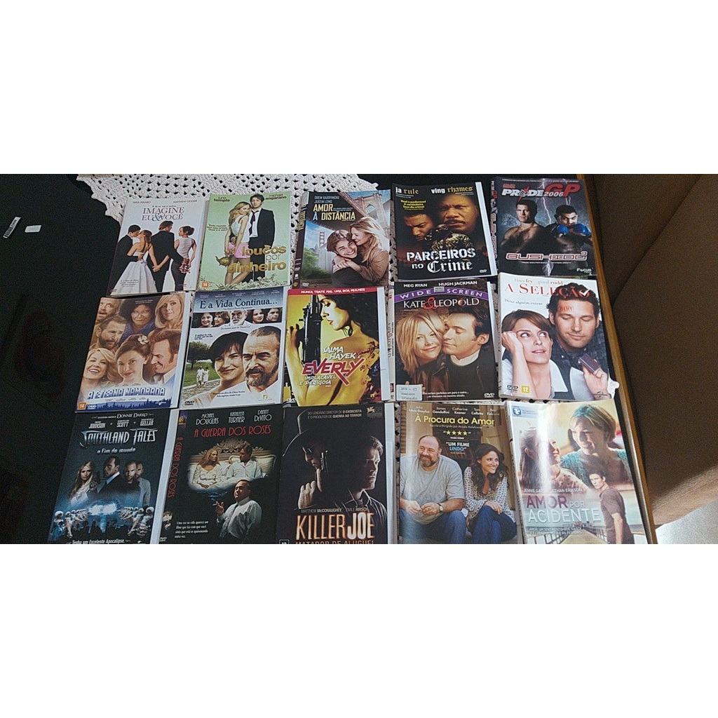 Lote 100 Dvds de Filmes Original | Shopee Brasil