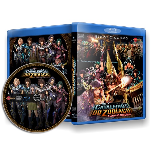 Blu-ray Cavaleiros do Zodíaco: A Lenda do Santuario - Filme completo dublado  em alta definição.