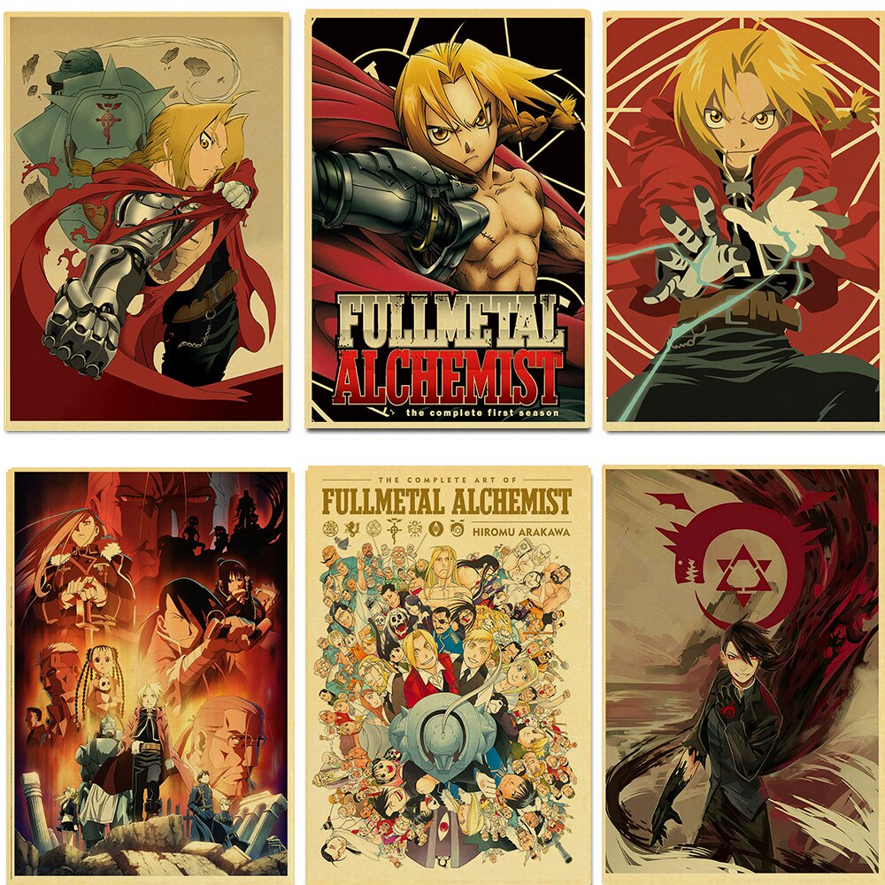 Quadro Com Moldura Fullmetal Alchemist: Brotherhood: Anime Mangá