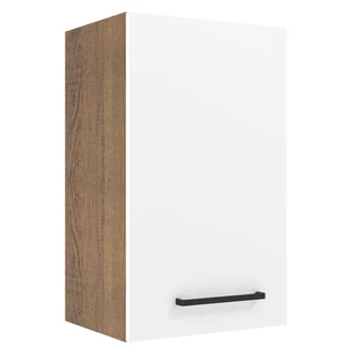 Armário de Cozinha Aéreo 40 cm 1 Porta Rustic/Branco Agata Madesa em Oferta na Shopee