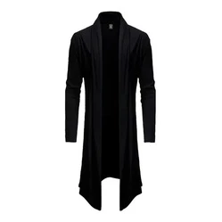 Blusa de Frio Cardigan Masculino Swag Sobretudo Long Line Ca2