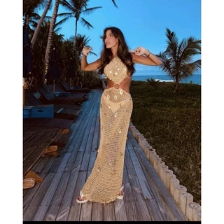 Vestido Longo de Crochê na Black Friday 2025 | BuscaProdutos