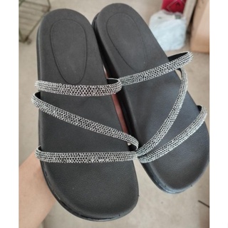 Papete luxo com Strass Sandalia