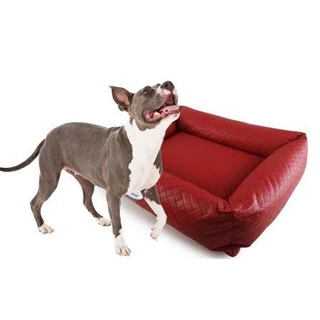 Cama Pet Impermeável Caminha Cãokent Cachorro E Gato Courino Vinho Pet G (70x60cm)