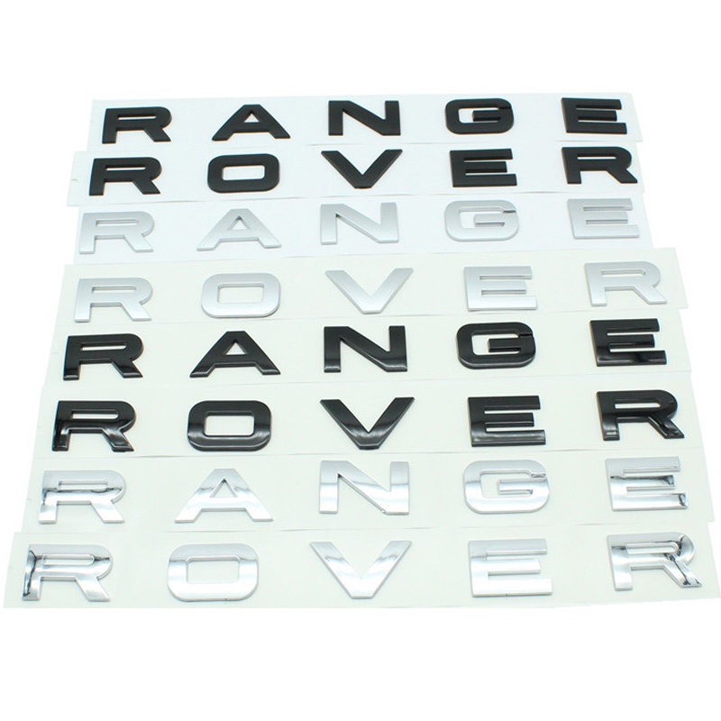 ABS Range Rover Carta Logotipo Capô Dianteiro Do Carro Emblema Decalque ...
