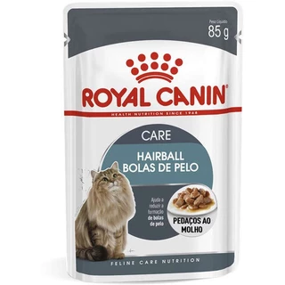 Ração Royal Canin Sachê Feline Hairball Care Eliminação de Pelos Ingeridos para Gatos 85g