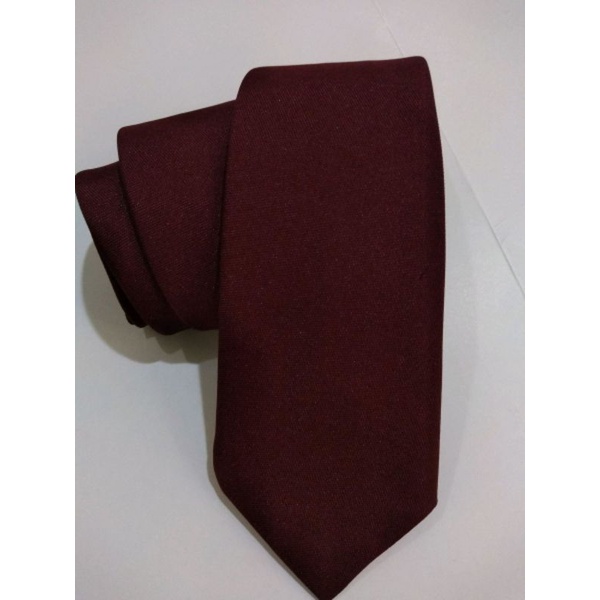 Gravata marsala fosco escuro semi slim
