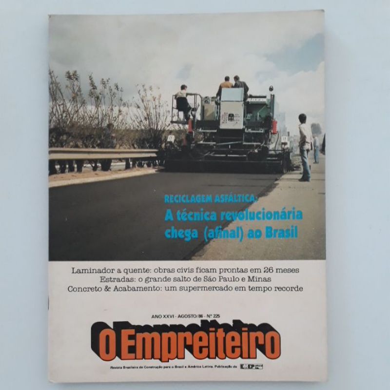 Revista O Empreiteiro 1986 Reciclagem Asfáltica A Técnica ...