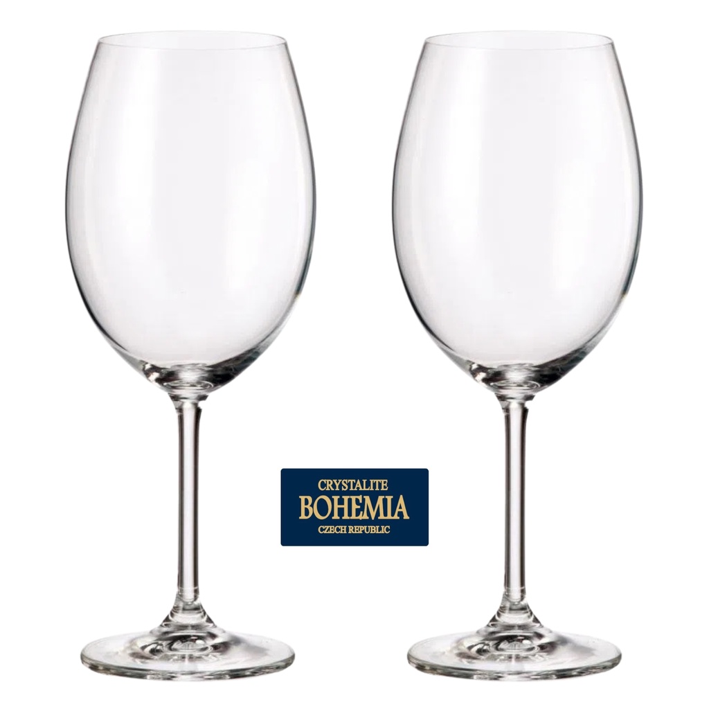 Conjunto de Taça de Vinho Tinto Cristal 450 ml Bohemia Kit 2 Unidades