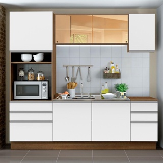 Cozinha Completa Madesa Karen 6 Portas 6 Gavetas (Sem Tampo e Pia)