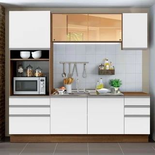 Cozinha Completa Madesa Karen 6 Portas 6 Gavetas (Sem Tampo e Pia) em Oferta na Shopee