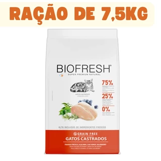 Racao Biofresh Gatos Castrados Frango 7,5kg