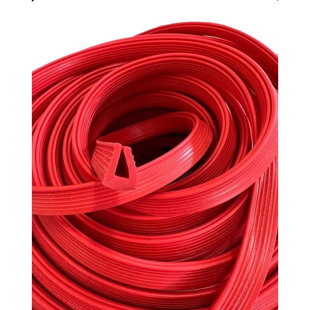 Perfil U Borracha Silicone Vermelho Alta Temperatura Vedação