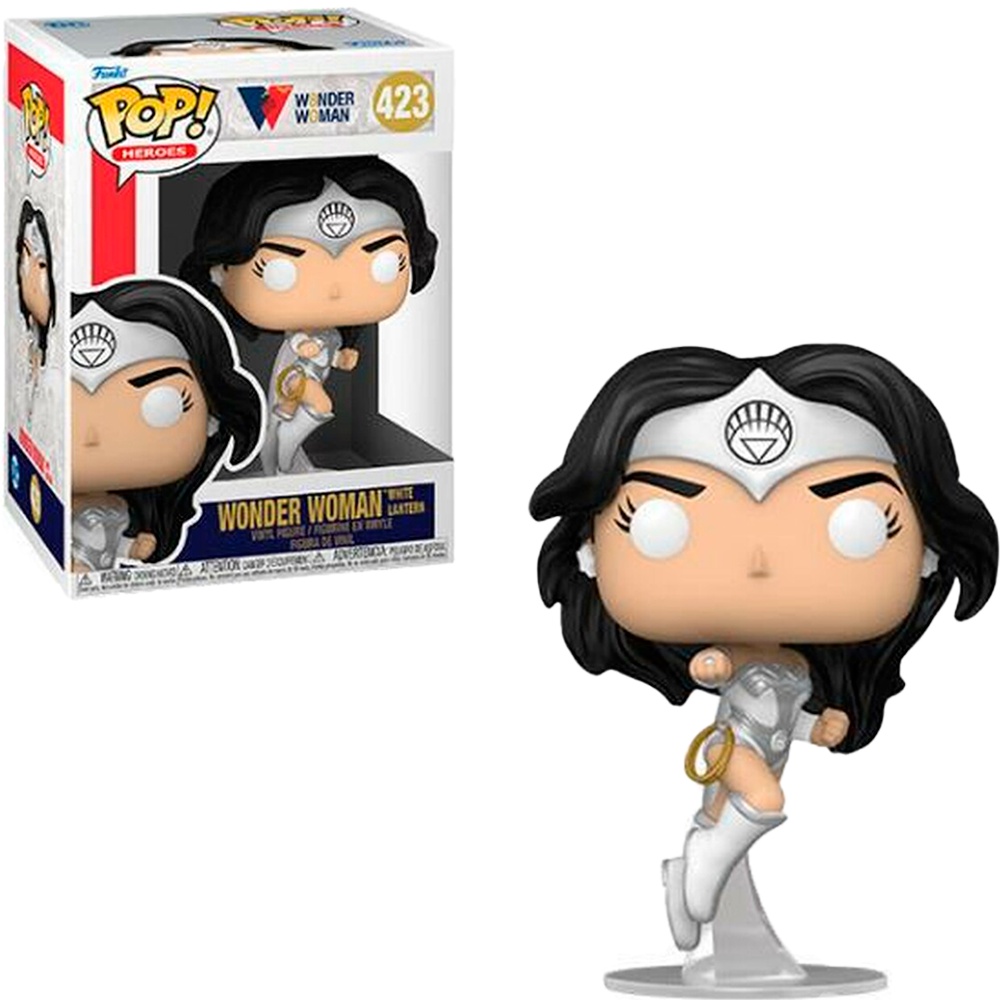 FUNKO POP WONDER WOMAN 80 YEARS - WONDER WOMAN (WHITE LANTERN) 423 NOVO ORIGINAL