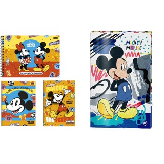 Kit Escolar com 4 Unid. Mickey Mouse - Foroni