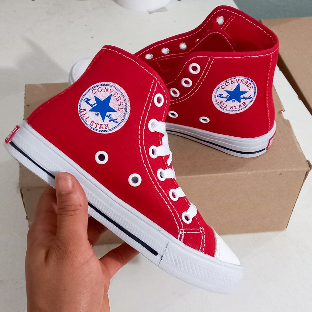 Tênis All Star Converse Cano Alto - Vermelho - Abacashoes Calçados