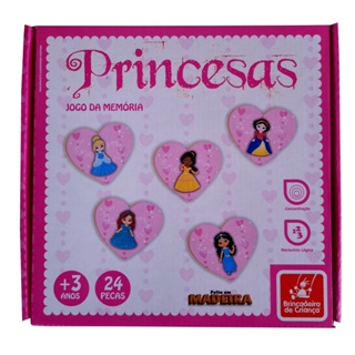 Jogo Da Memória Infantil Em Madeira Meninas Princesa - Nig