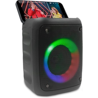 Caixa Caixinha De Som Bluetooth Portátil Potente Led Usb Fm D-3138 GRASEP