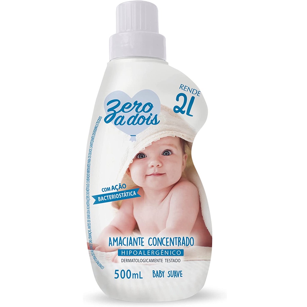 Amaciante para roupas de bebê - Amaciante concentrado Suave Baby 0A2 ...