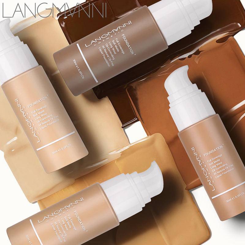 [Langmanni Base Corretivo De Controle De Oleosidade Fosco Líquida
