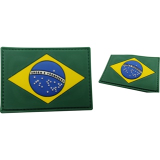 Patch Bandeira do Brasil Estilizada Rapina Militar - Artigos Militares,  Pesca e Camping