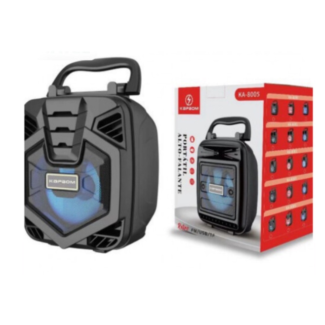 Caixa de Som Bluetooth Portátil USB/TF/FM Kapbom - KA-8005