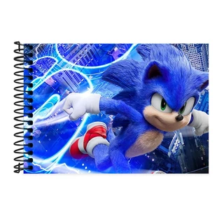 Caderno Desenho Artes 96 Folhas Sonic