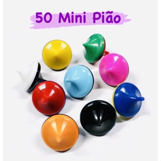 Kit 25 Mini Pião Brinquedo Surpresa Festa Lembrancinha PROMOÇÃO OFERTA