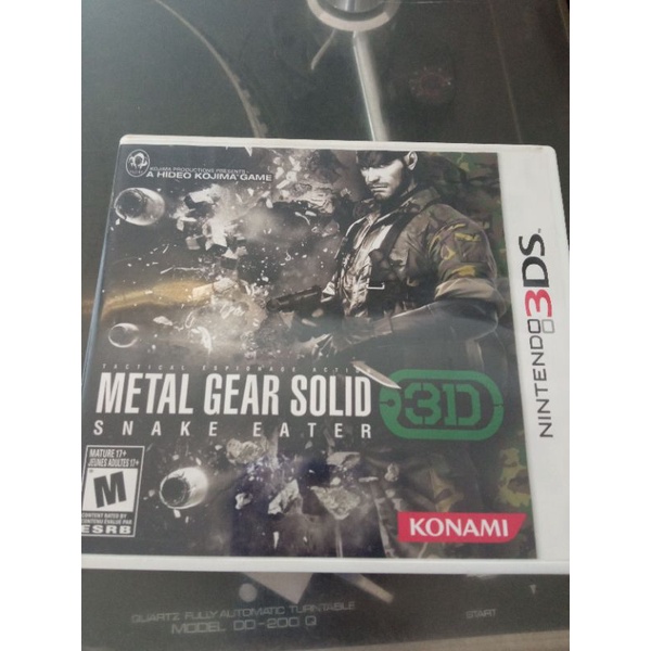 Jeu 3DS Metal Gear Solid: Snake Eater - Version FR Complète Avec Boîte, Notice Et Code PIN Non Gratté - Très Bon état