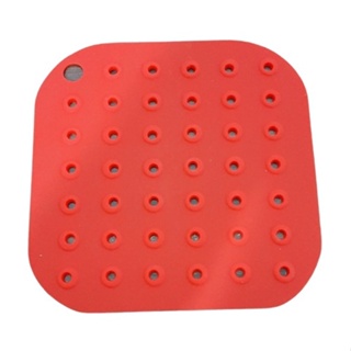 Tapete Protetor Silicone Para Fritadeira Air Fryer 17,5 Cm Quadrado
