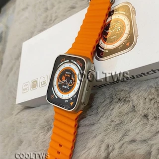 Original iwo Watch 9 Ultra NFC 49MM Bluetooth Chamada Smartwatch ECG AI Assistente De Voz Siri Para S9 Carregador Sem Fio ip68 À Prova D