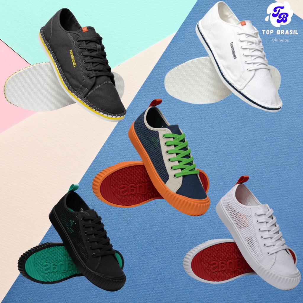 Tênis havaianas sale sneaker casual layers