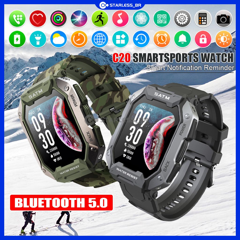 Relógio Smartwatch Masculino 2022 C20 IP68 5atm – Loja Pujante