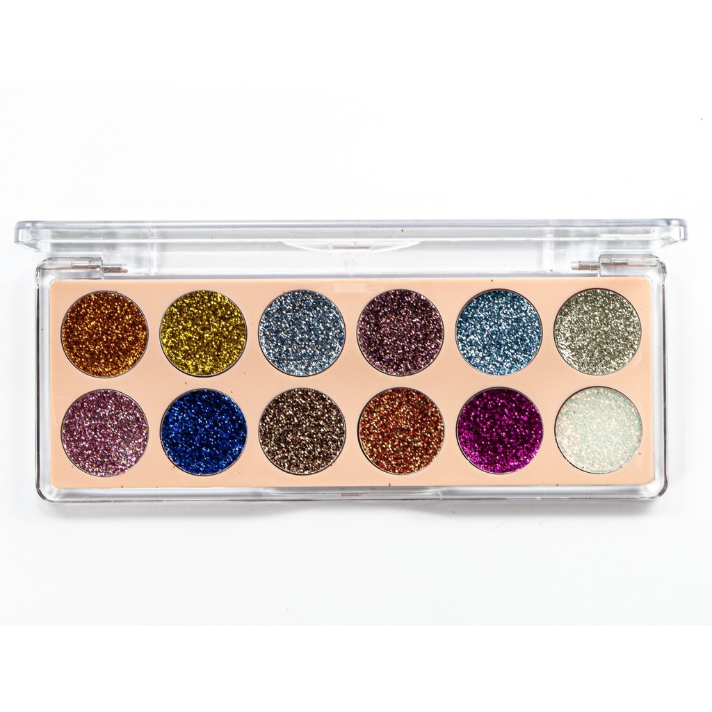 Paleta De Sombras Glitter Vivai Cores Shopee Brasil