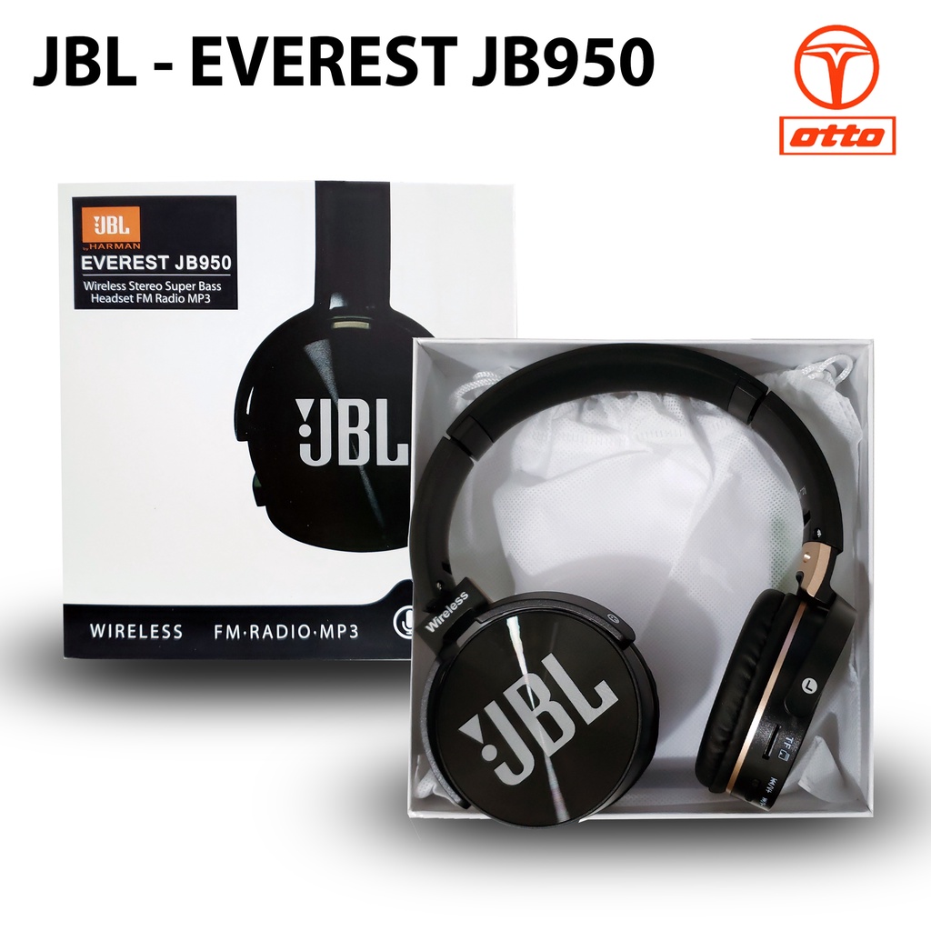 Fone de Ouvido Sem Fio Bluetooth Everest FM Mp3 Cartão Memória jb950