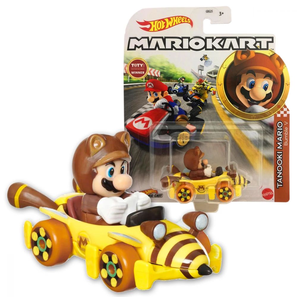 Hot Wheels Tanooki Mario Mario Kart 2022 Mattel Hdb31 Shopee Brasil 7738