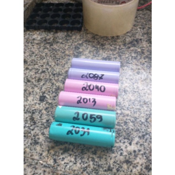 10 bateria 18650 acima de 2000 mAh usadas