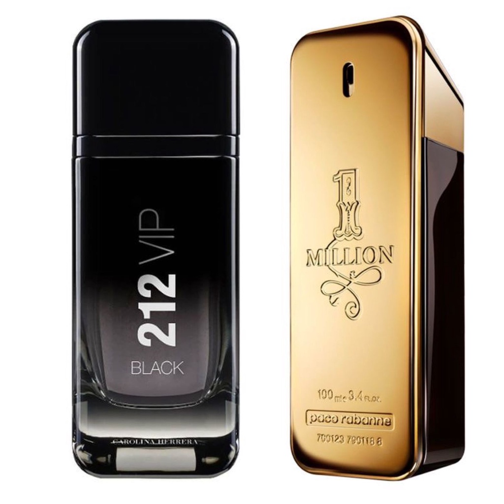 Black Friday 2 Perfumes Masculinos 212 Vip Black e One Milion 50 ml