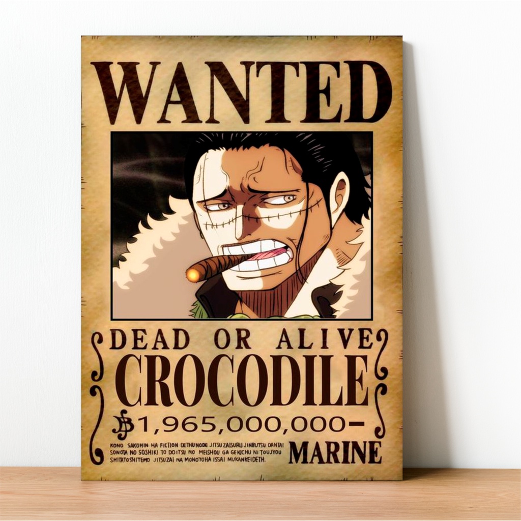 ONE PIECE １〜60& WANTED Placa Decorativa One Piece Quadro Wanted Recompensa Coleção