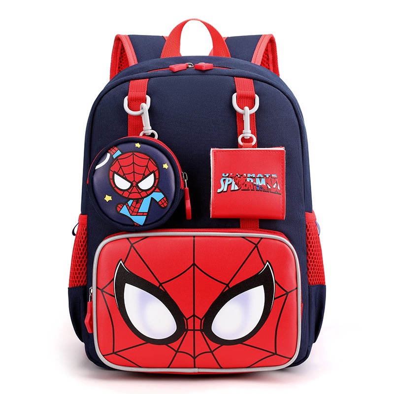 Disney Homem-Aranha Meninos Meninas Mochila Padrão Animal Desenho Animado
