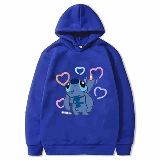 Blusa Moletom Stitch Lilo Desenhando Fofo Unissex