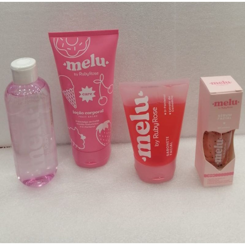 Kit Melu Kit Skin Care Ruby Rose 4 produtos. Shopee Brasil