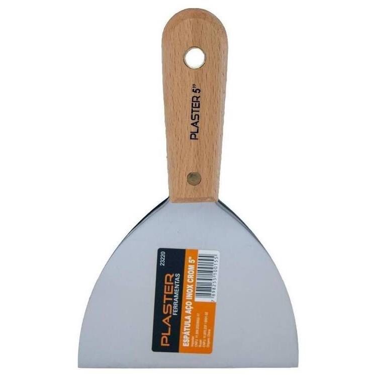 Espatula 12,5cm Inox Para Gesseiro e Pintor