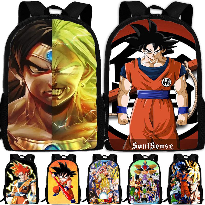 Mochila de desenho animado Dragon Ball Z, Escola de Anime Goku