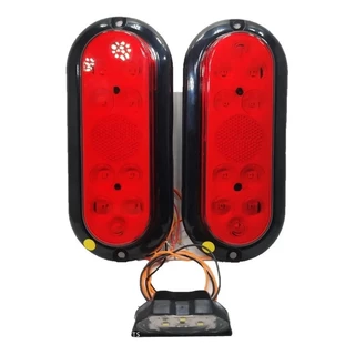 Kit 2 Lanternas + 1 Luz De Placa Carretinha Reboque Jet Ski rubi