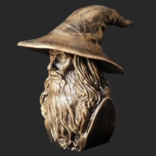 Busto Gandalf Senhor dos Anéis Mago Action Figure Nerd 12cm