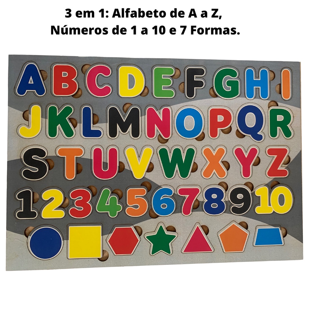 Carlu Brinquedos - Jogo Educativo, 3+ Anos, Color Multicolorido, 1921