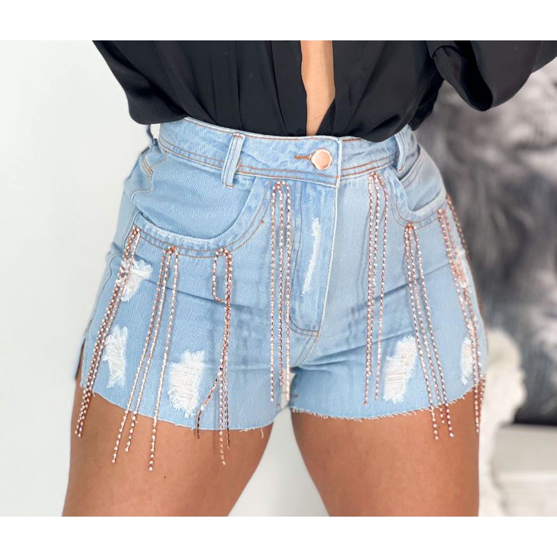 Short jeans para store festa a noite