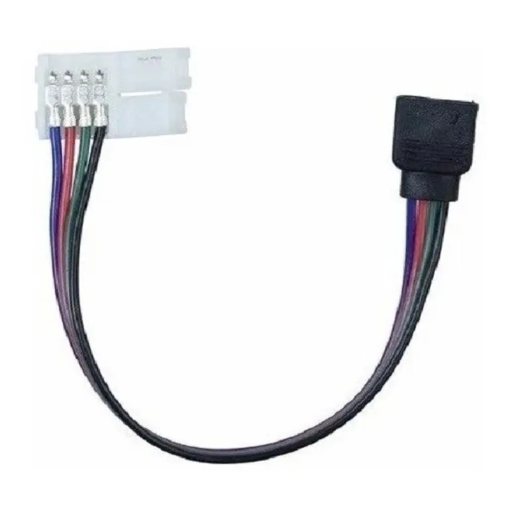 5 Conector Emenda Rapida Rgb Para Fita Led Ou 4 Vias Macho x Femea ...